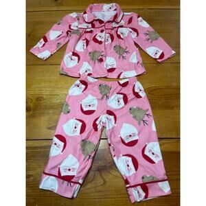Carter’s Santa Christmas Pajamas Girls Pjs Size 12 Months